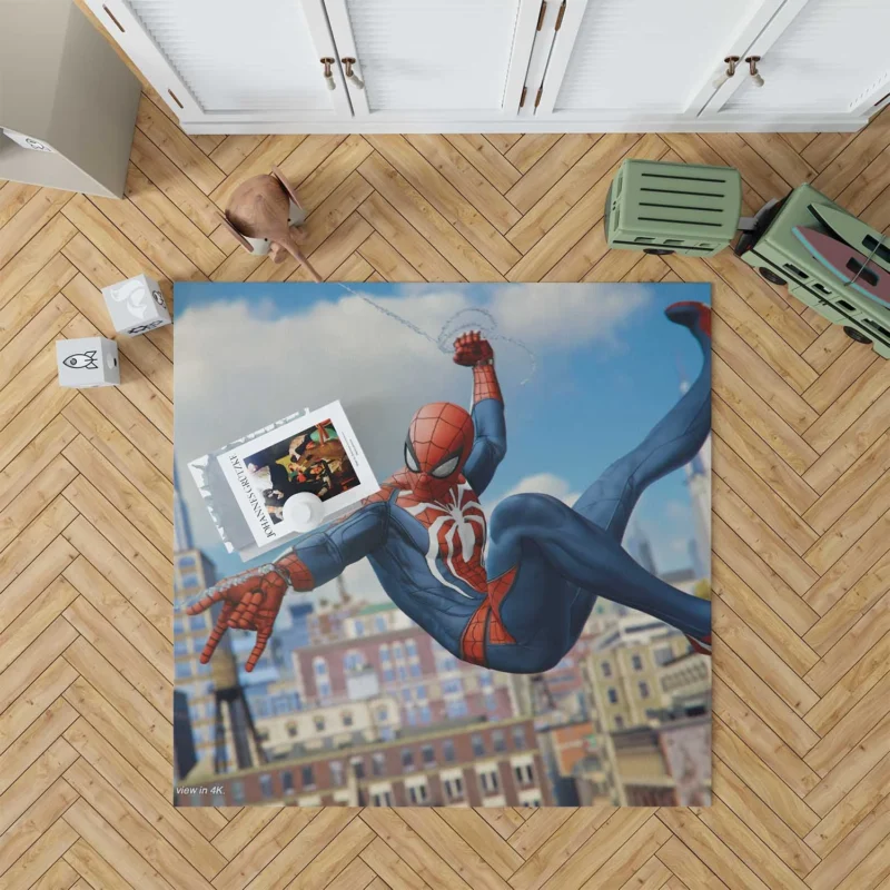 Marvel Spider-Man (PS4): Web-Slinging Action Floor Rug