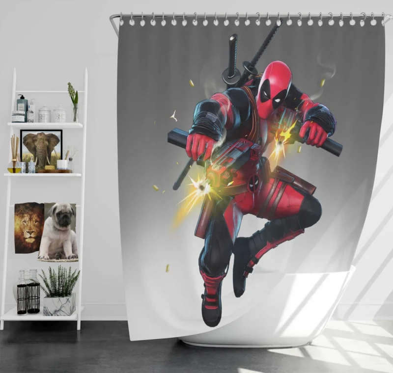 Marvel Ultimate Alliance 3: Play as Deadpool Shower Curtain