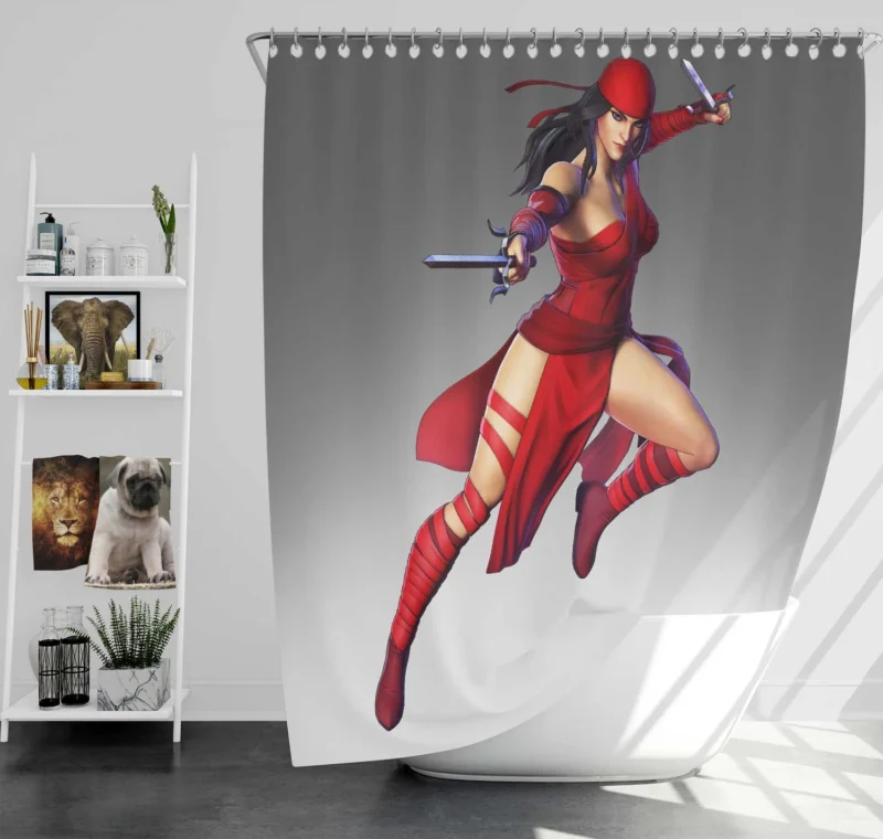Marvel Ultimate Alliance 3: Playing as Elektra Shower Curtain