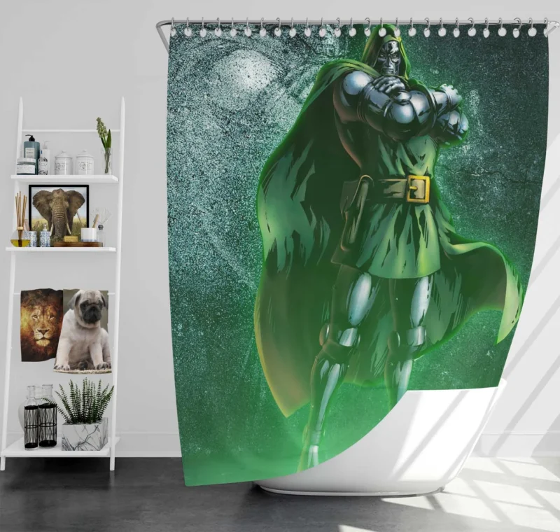 Marvel vs. Capcom 3: Fate of Two Worlds - Play as Doctor Doom Shower Curtain
