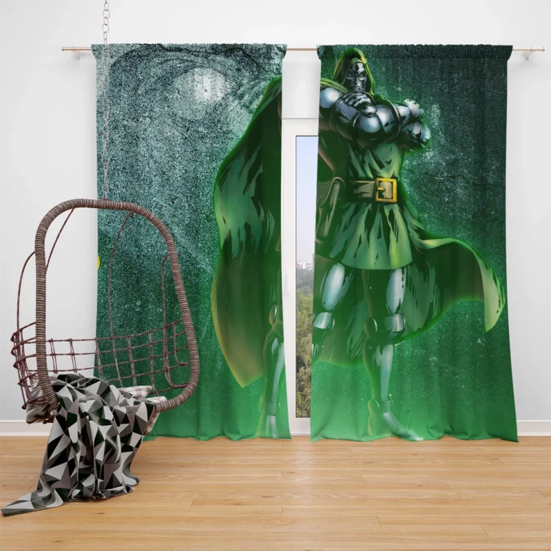 Marvel vs. Capcom 3: Fate of Two Worlds - Play as Doctor Doom Window Curtain
