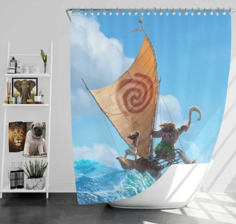 Maui from Disney Moana: A Memorable Character Shower Curtain
