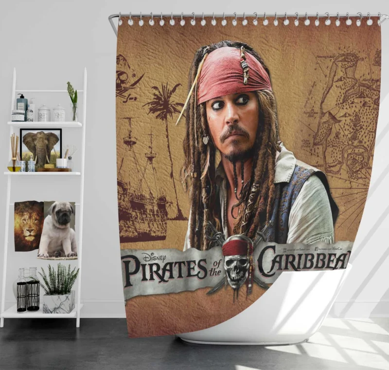 Meet the Legendary Captain Jack Sparrow Shower Curtain