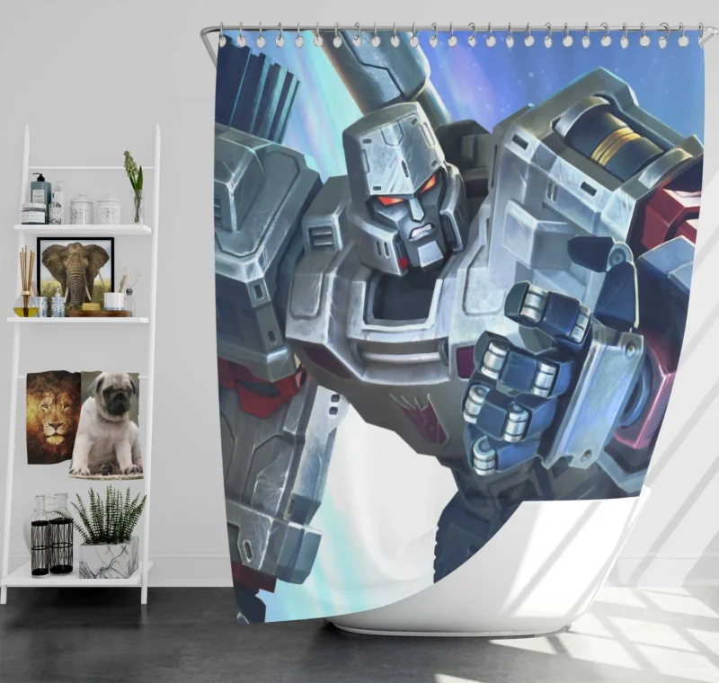 Megatron Ra: Unleash the Power in Video Game Shower Curtain