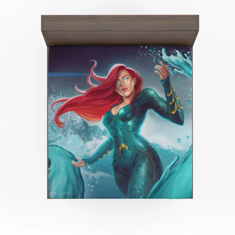 Mera Cosplay: Channel Your Inner Hero Fitted Sheet