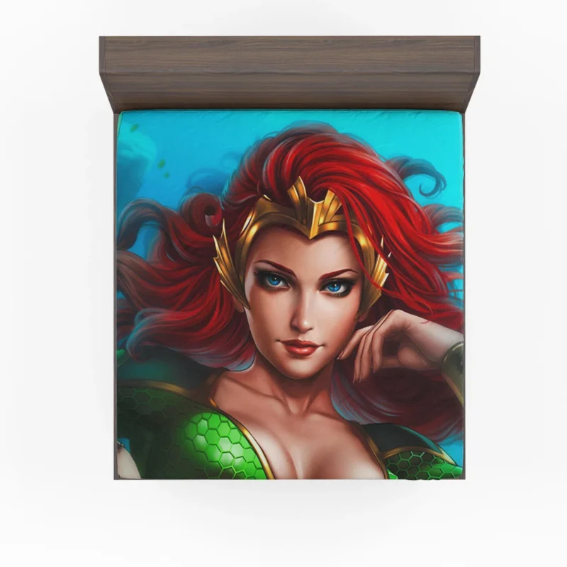 Mera Cosplay: Embrace the DC Hero Fitted Sheet