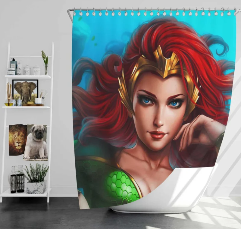 Mera Cosplay: Embrace the DC Hero Shower Curtain