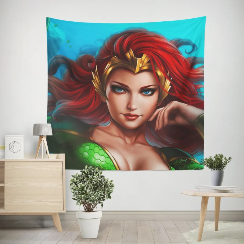 Mera Cosplay: Embrace the DC Hero  Wall Tapestry