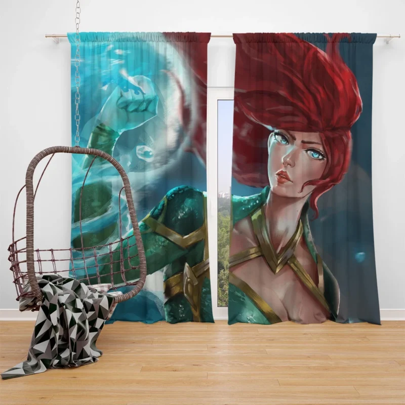 Mera Cosplay: Embrace the DC Universe Window Curtain
