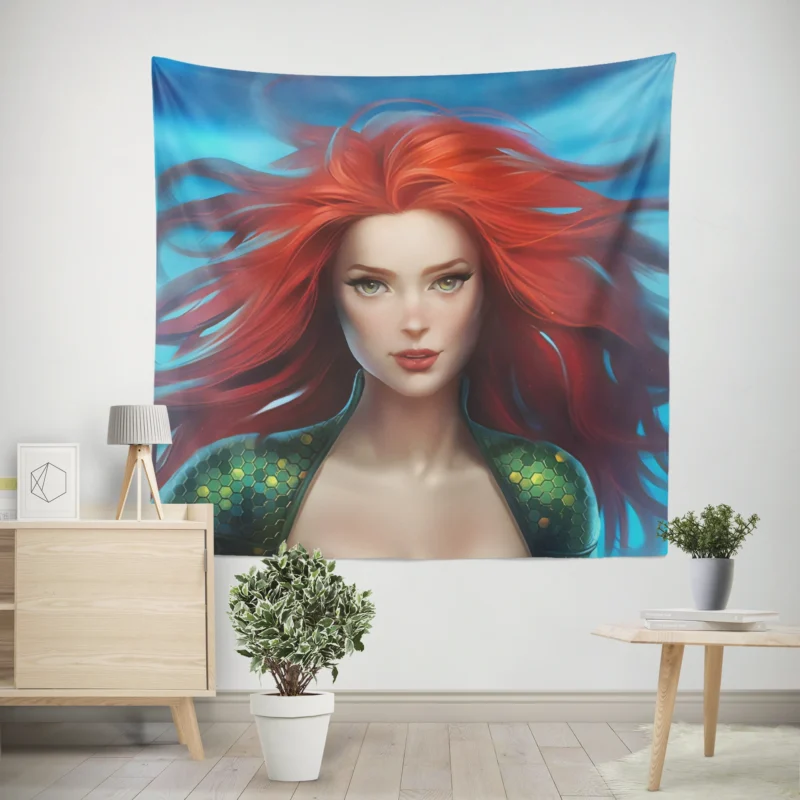 Mera Cosplay: Transform into a DC Heroine  Wall Tapestry