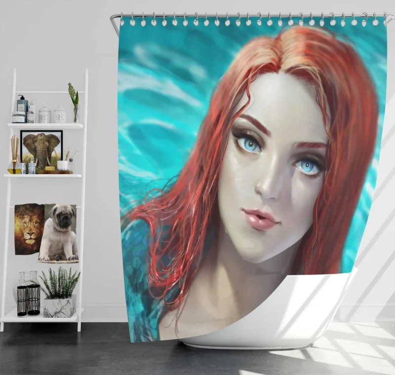 Mera Cosplay: Transform into the Iconic Heroine Shower Curtain