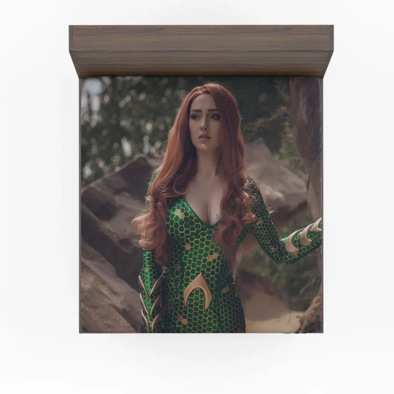 Mera (DC Comics) Cosplay: Embrace the Character Fitted Sheet