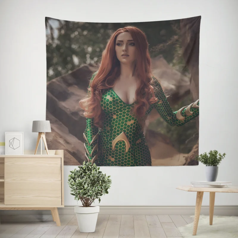 Mera (DC Comics) Cosplay: Embrace the Character  Wall Tapestry