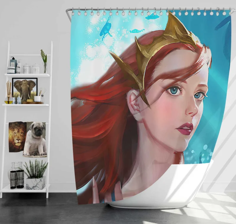 Mera (DC Comics) in Comics: Dive into Her Story Shower Curtain