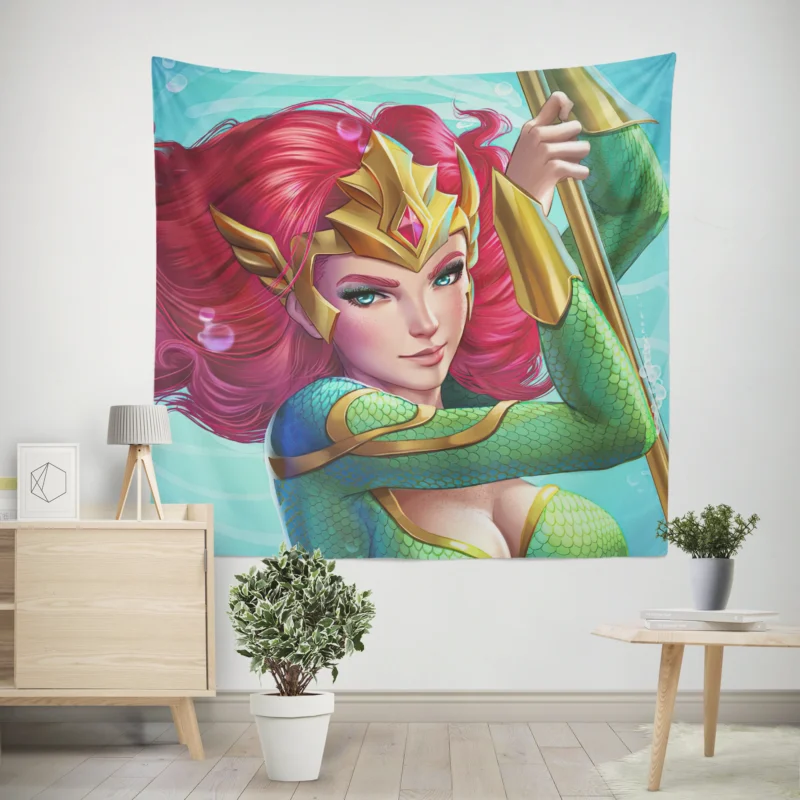 Mera (DC Comics) in Comics: Embrace the Character  Wall Tapestry