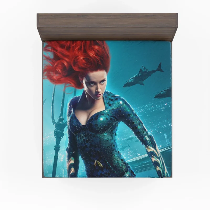Mera in Aquaman Movie: Dive into the Depths Fitted Sheet