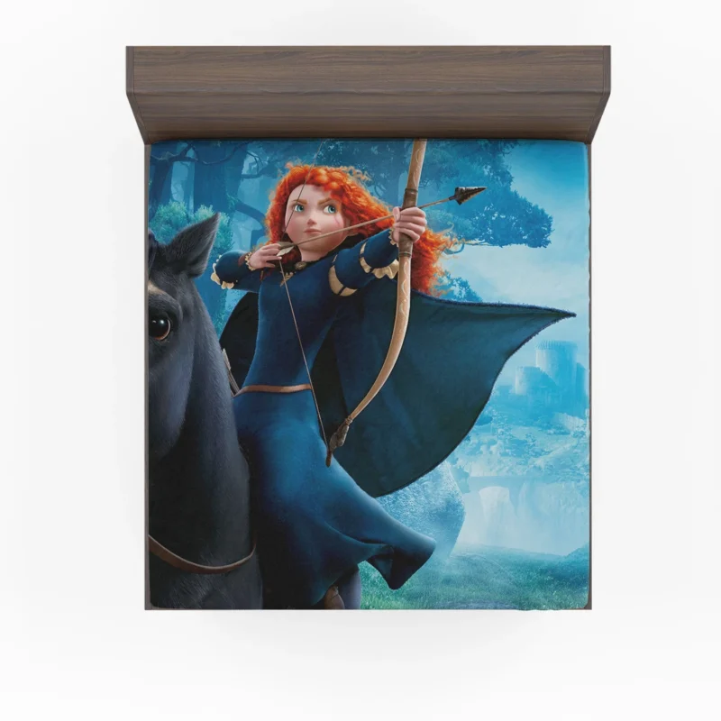 Merida and Angus in Brave: An Unbreakable Bond Fitted Sheet