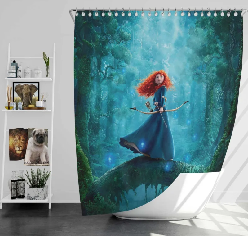 Merida in Brave: A Tale of Courage Shower Curtain