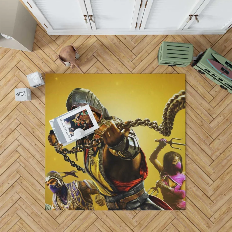 Mortal Kombat 11: Scorpion Deadly Return Floor Rug
