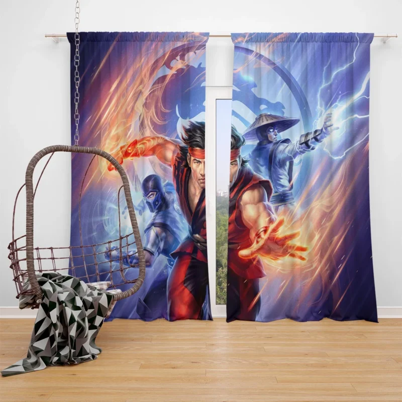 Mortal Kombat Legends Liu Kang Window Curtain
