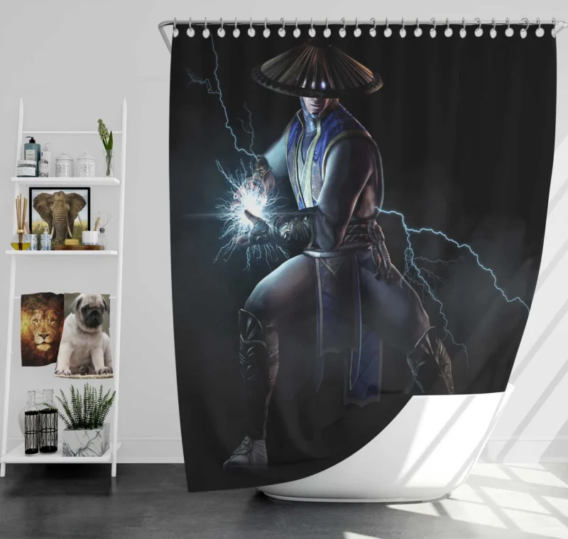 Mortal Kombat X - Raiden Electrifies the Tournament Shower Curtain