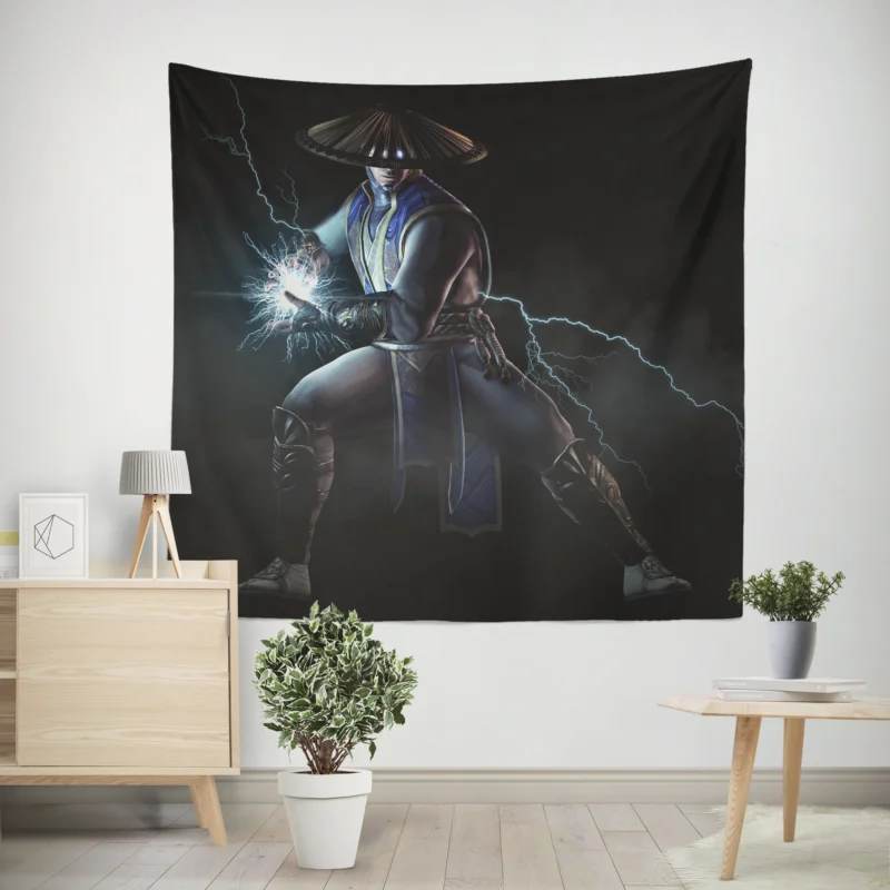 Mortal Kombat X - Raiden Electrifies the Tournament  Wall Tapestry