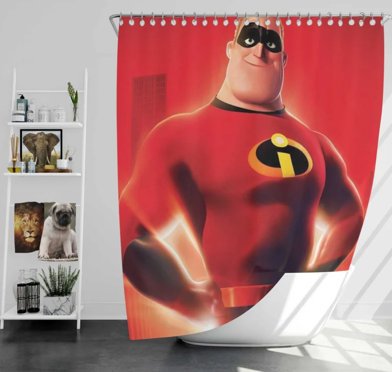 Mr. Incredible: The Strongest Hero Shower Curtain