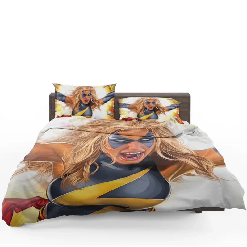 Ms. Marvel Comics: Explore the Heroic Journey Bedding Set