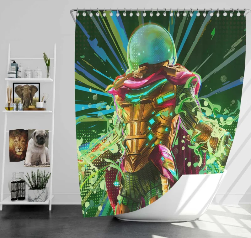 Mysterio Illusions in Spider-Man: Far From Home Shower Curtain