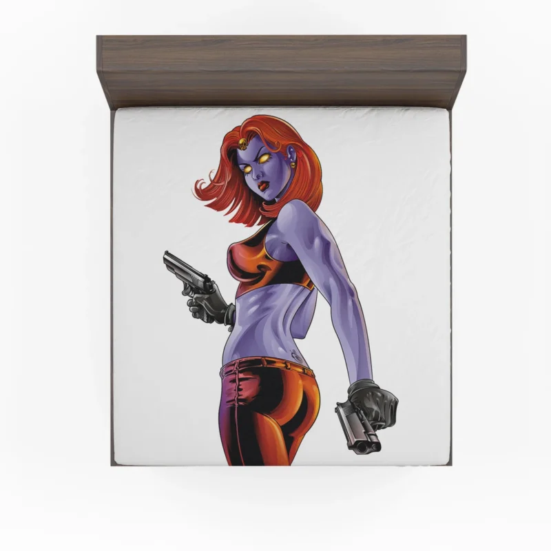 Mystique Complex Character in Comics Fitted Sheet