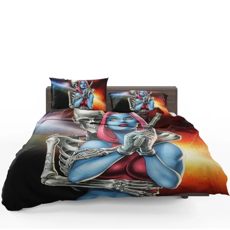 Mystique Pivotal Role in X-Men Comics Bedding Set