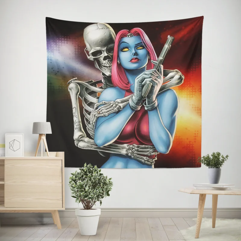 Mystique Pivotal Role in X-Men Comics  Wall Tapestry