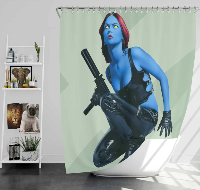 Mystique: Unveiling the Marvel Comics Character Shower Curtain