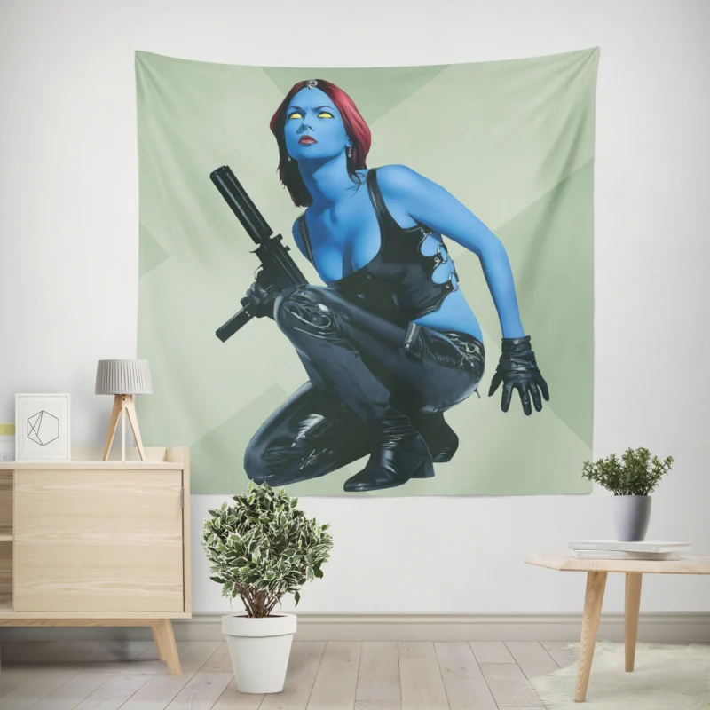 Mystique: Unveiling the Marvel Comics Character  Wall Tapestry