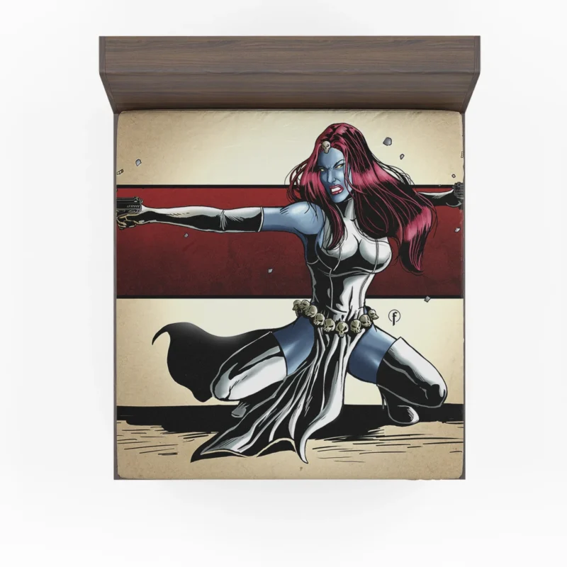 Mystique in Comics: Shape-Shifting Marvel Icon Fitted Sheet