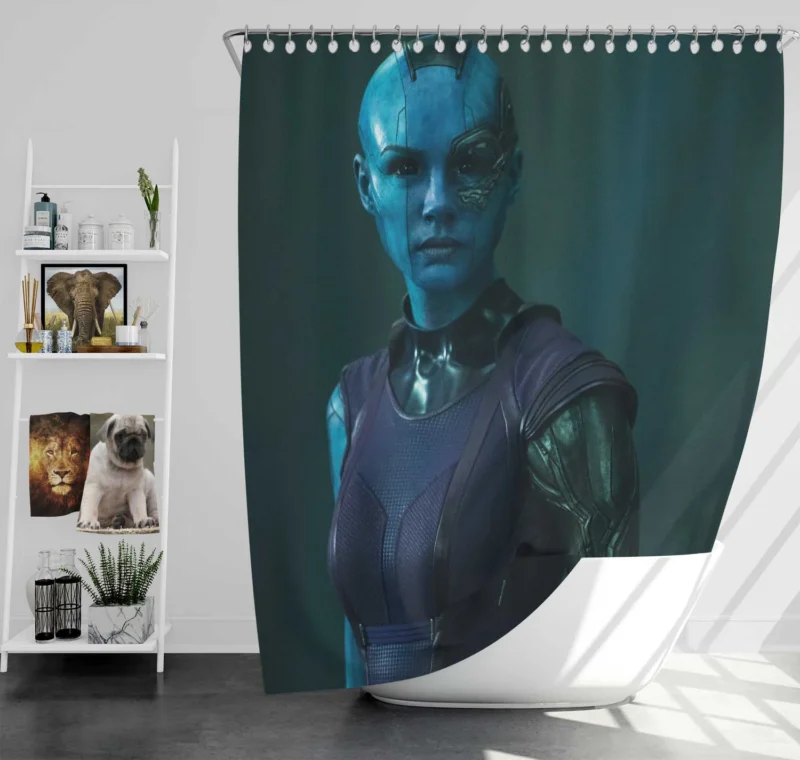 Nebula in Guardians of the Galaxy: Karen Gillan Role Shower Curtain