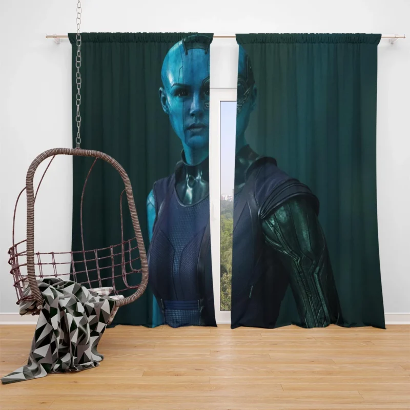 Nebula in Guardians of the Galaxy: Karen Gillan Role Window Curtain