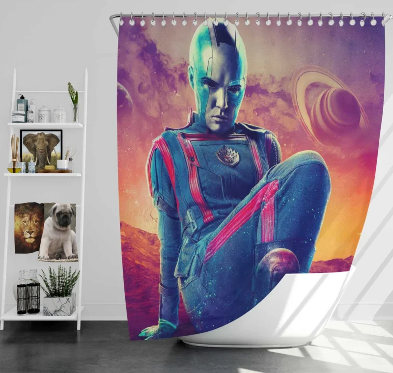 Nebula in Guardians of the Galaxy Vol. 3 Shower Curtain