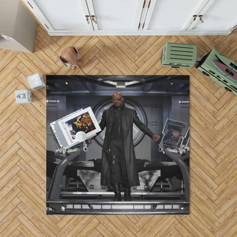 Nick Fury: A Mysterious Character Transformation Floor Rug