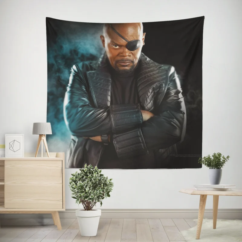 Nick Fury Appearance in Iron Man 2 Movie  Wall Tapestry