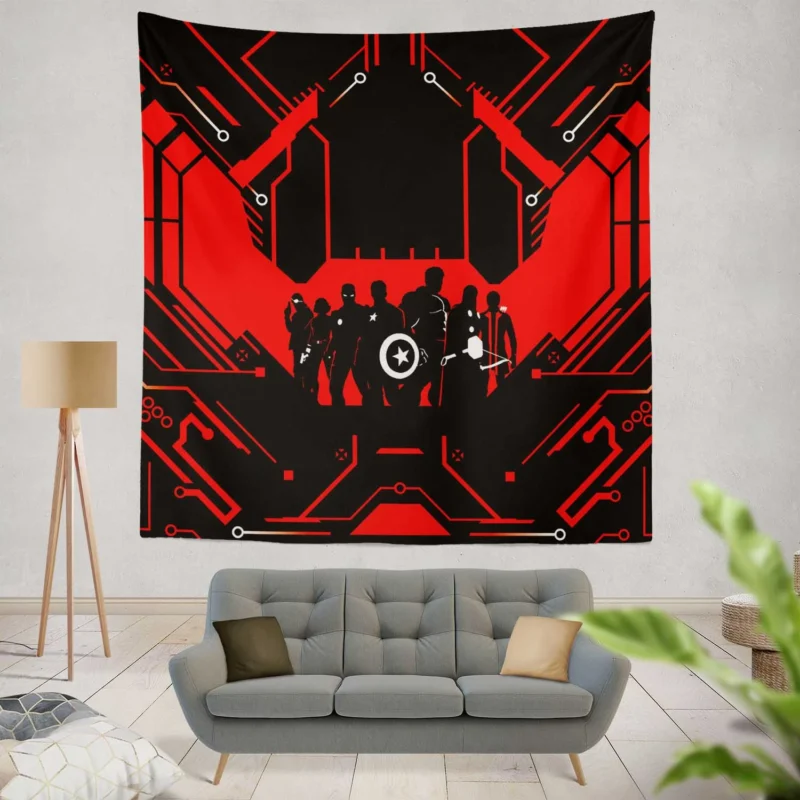 Nick Fury Leadership in Avengers: Age of Ultron  Wall Tapestry