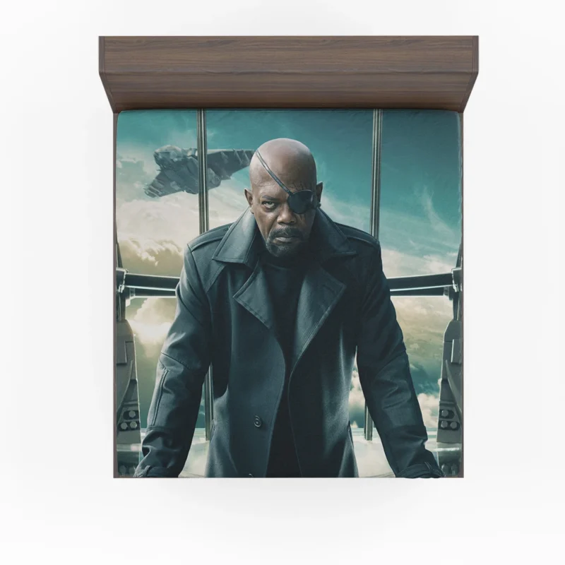 Nick Fury in Captain America: The Winter Soldier Fitted Sheet