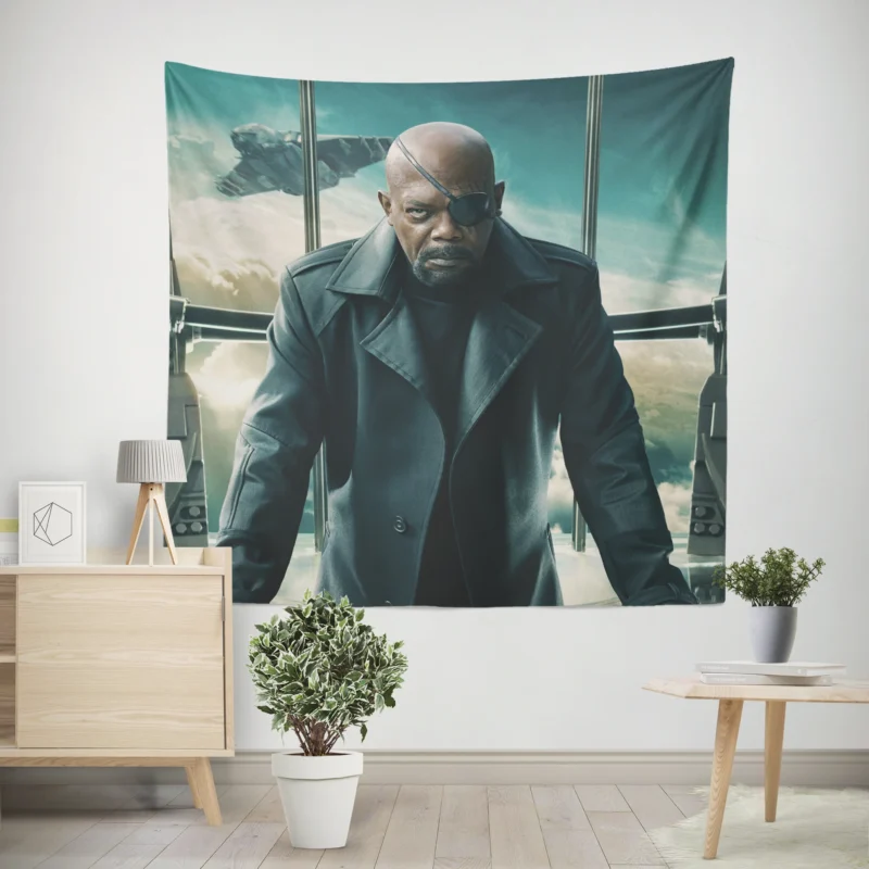 Nick Fury in Captain America: The Winter Soldier  Wall Tapestry