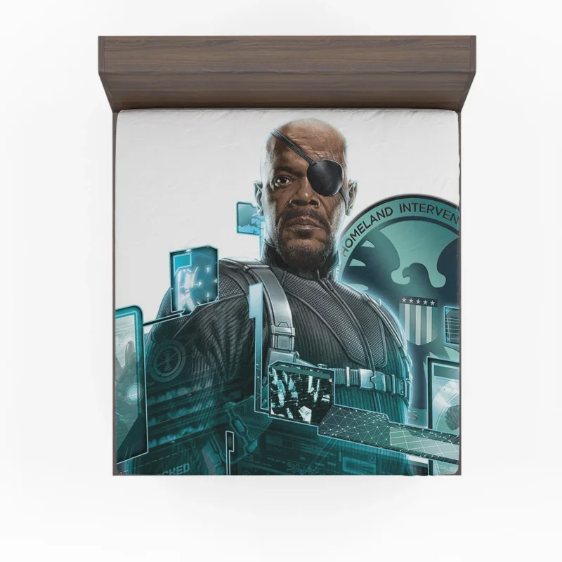 Nick Fury in Comics: A Marvel Avenger Fitted Sheet