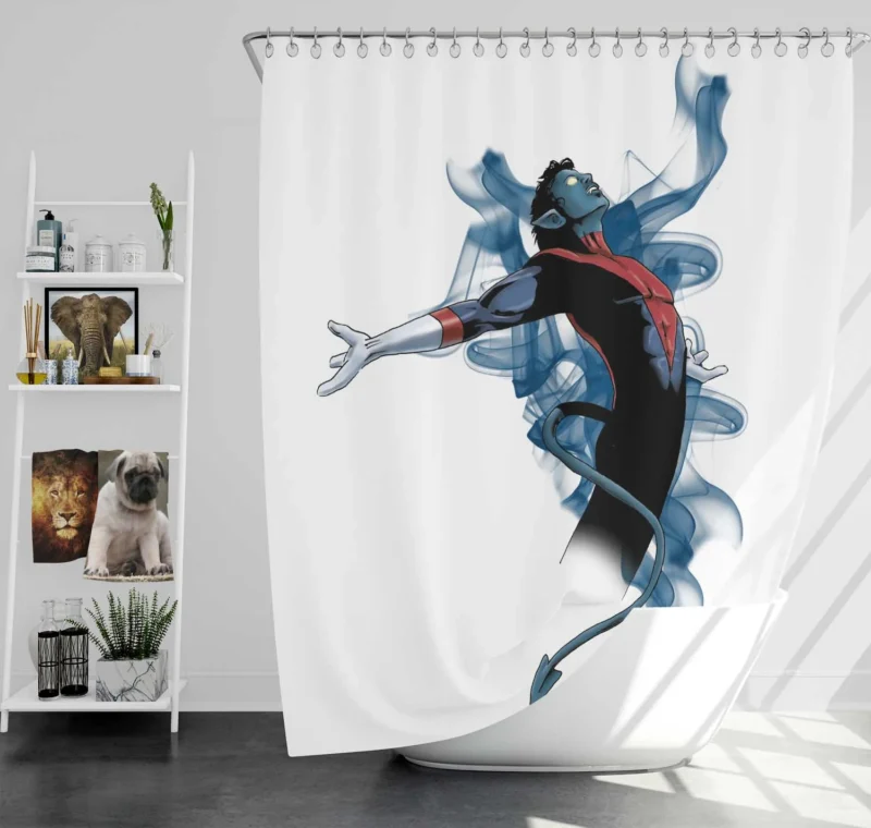 Nightcrawler: The Mystical Marvel Character Shower Curtain