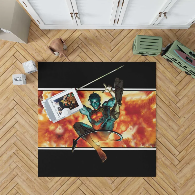 Nightcrawler Wallpaper: Marvel Intriguing Hero Floor Rug