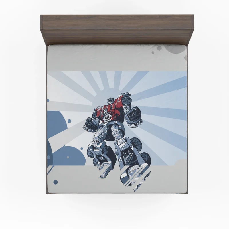 Optimus Prime in Transformers Comics Fitted Sheet