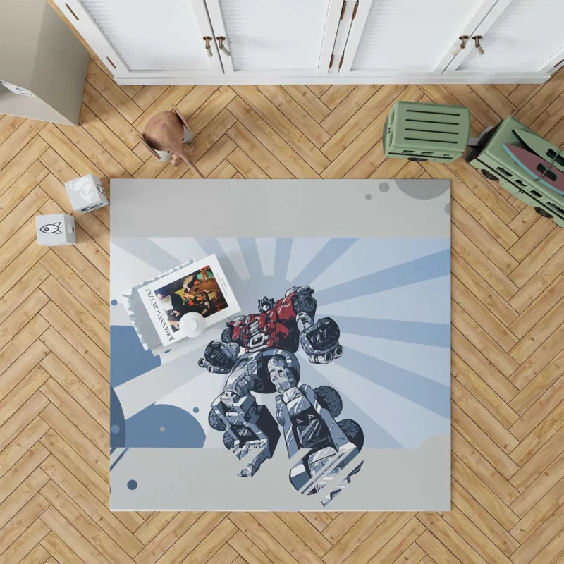 Optimus Prime in Transformers Comics Floor Rug