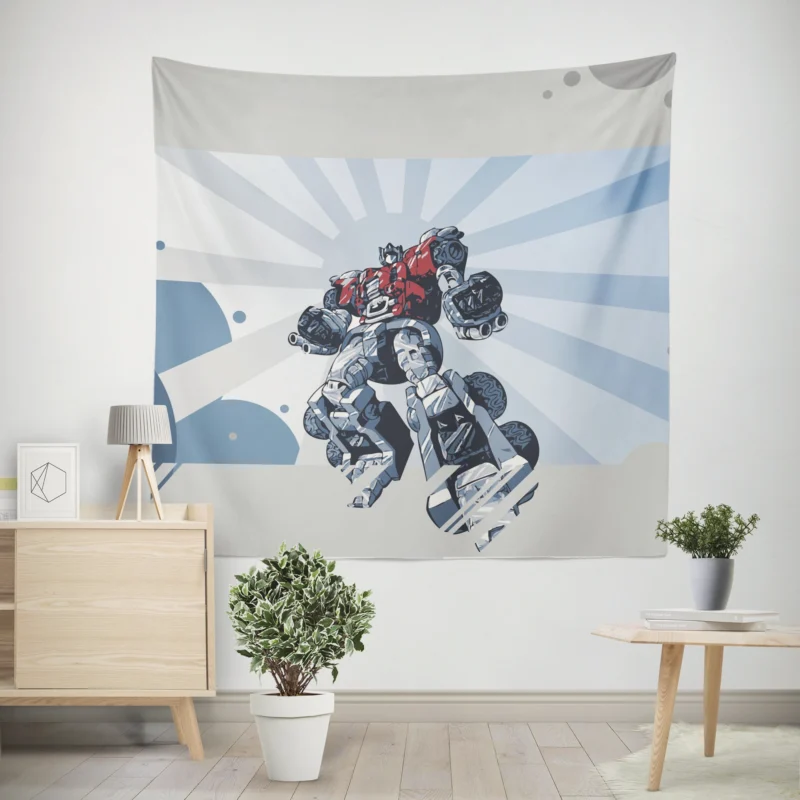 Optimus Prime in Transformers Comics  Wall Tapestry