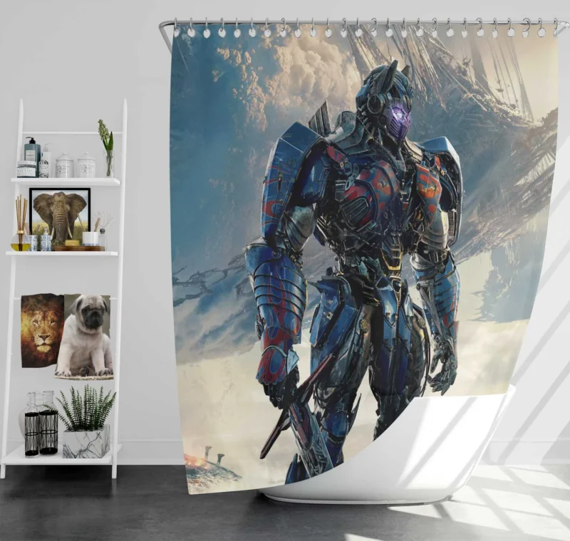 Optimus Prime in Transformers: The Last Knight Movie Shower Curtain